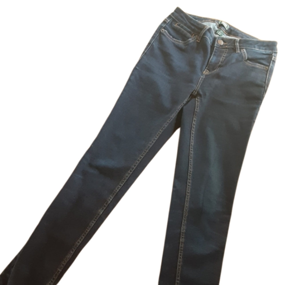 Size 27 Roots dark blue skinny jeans Like New